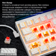 Дротова механічна клавіатура Ajazz NK68 Red switches Side Contour White (NK68-R-S-W) - изображение 11