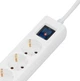 Мережевий фільтр-подовжувач 2E SP-515-M3USB-WH 3м, 5xТипF, 16A, 1xUSB-A,1xUSB-C - зображення 3