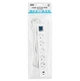 Мережевий фільтр-подовжувач 2E SP-515-M3USB-WH 3м, 5xТипF, 16A, 1xUSB-A,1xUSB-C - зображення 5