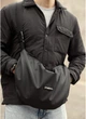 Мужская тканевая сумка Хобо SAMBAG Черный (5082050285) - изображение 6