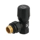 Комплект для подключения радиатора угловой Raftec BLACK 1/2 DKU11-B - изображение 2