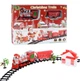 Залізниця "Star Toys" Christmas Train з вагончиком та будиночком різдвяний поїзд з музикою 101 см Червоний - зображення 1