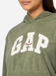 Худи теплое женское GAP 298149913 XL Зеленое (1159851396) - изображение 4