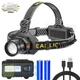Фонарь налобный BL-T701B-TG, 2x18650, ЗУ Type-C, zoom - изображение 2