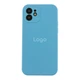 Чохол Silicone Case Full Size with Frame для iPhone 12 24.Azure - изображение 1