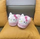 Женские Плюшевые Тапочки Hello Kitty в Розовом Цвете | Тапки Хелоу Кити Розовые Плюш ONE SIZE - изображение 3