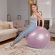 Фітбол Hop-Sport 85см бузковий + насос - зображення 3