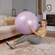 Фітбол Hop-Sport 85см бузковий + насос - зображення 4