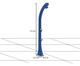 Душ солнечный Aquaviva Happy One с мойкой для ног, Blue F120/5002, 23 л - изображение 5