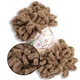 Alize Puffy, Бисквитный беж №466,100г/9м – Ализе Пуффи, плюшевая пряжа с готовыми петлями для вязания руками пледов, игрушек, большие петельки - изображение 1