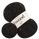 YarnArt Tweed, Чорний №228 - 100 г / 280 м, твідова напіввовняна пряжа, для в'язання спицями та гачком - зображення 1
