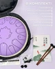 Глюкофон на 15 нот 30см (12 дюймів) з сумкою та аксесуарами Tongue Drum Violet Soul музичний інструмент для медитації та йоги - зображення 3
