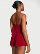 Пижама модал Victoria's Secret (365321193184) SoSoft Lace-Trim Flyaway Cami Set L бордовая - изображение 2