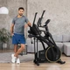 Орбитрек переднеприводный Hop-Sport HS-250CF Jucon Black-Gold Складной Шаг 43 см - изображение 8