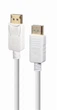 Кабель DisplayPort (M) — DisplayPort (M), 1.8 м, білий, Cablexpert, V1.2, 60 Гц (CC-DP2-6-W) - зображення 2