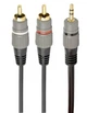 Кабель-переходник звуковой, 3.5 мм (M) - 2xRCA (M), 1.5 м, черный, Cablexpert (CCA-352-1.5M) - изображение 2