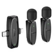 Бездротова мікрофонна система HOCO L15 dual-mic (iP/Type-C) Black - изображение 1