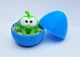Сюрприз яйцо + Фигурка Ам Ням 5х6см малыш в яйце монстрик Om Nom Cut the Rope амням нямням синий - изображение 1