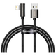 Кабель USB Lightning BASEUS CALCS-01 Legend Elbow 2,4A 1м чорний - изображение 1