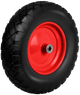 Колесо для садової тачки Humberg 4885 безкамерне 4.00-8 Чорно-червоне (5903890615888) - зображення 1
