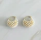 Жіночі сережки "Човен" 2.3 см jewelry Білі - зображення 6