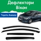 Дефлекторы боковых окон Toyota Avensis III Wagon Тойота Авенсис 3 универсал 2009-2018 ветровики - изображение 1