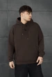 Худі Staff dark brown logo oversize XS - изображение 1