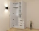 Шкаф двухдверный Kristal 1 Kontinent Белый 100х52х210 см - изображение 3