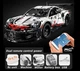 Конструктор автомобіля Porsche 911 RSR на 1580 деталей в масштабі 1:10 з двигуном, LED підсвіткою і пультом дистанційного управління - зображення 1