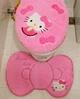 Набор для ванной “Hello Kitty” 3в1: 2 коврика + чехол для унитаза, розовый (87341565) - изображение 5