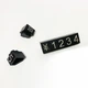 Набор пластиковых ценников Lesko SJX-HDY-XH-0-9 Black + Silver с цифрами 100 шт на витрину - изображение 3
