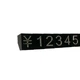 Набор пластиковых ценников Lesko SJX-HDY-XH-0-9 Black+Silver с цифрами 100 шт для товаров на витрину 132*15 мм - изображение 4