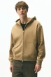 Худі H&M вільного крою на блискавці бежевий 1300648002 M - изображение 1