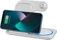 Беспроводное зарядное устройство WiWU Wi-W020 Foldable Magnetic Station Wireless Charger 3in1 15W White (6976195093537) [99973] - изображение 7