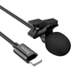 Петличний мікрофон Hoco L14 Lightning 2m Black [136291] - зображення 3