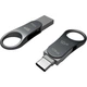 USB флеш-накопитель Silicon Power Mobile C80 128GB USB-A + USB-C 3.2 Silver (SP128GBUC3C80V1S) [134979] - изображение 5