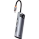 USB-хаб Baseus Metal Gleam Series 7-in-1 Multifunctional Type-C HUB Gray (WKWG020113) [72632] - изображение 4