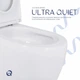 Унитаз напольный Qtap Robin New Ultra Quiet безободковый с сиденьем Soft-close WHITE QT13226083AW - изображение 5