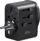 Uniwersalny adapter podróżny Ugreen S550 65W Universal Travel Adapter Black (6941876250011) - obraz 3
