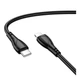 Кабель USB Borofone BX121 Type-C to Lightning PD27W Чорний - зображення 1