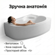 Ванна Karina R 160x105 см права кутова асиметрична з сидінням для дому готелю спа квартири панель + ніжки - зображення 6