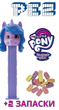PEZ Dispenser My Little Pony Moonbow Izzy (PEZ диспенсер My Little Pony: Дружба — це диво Ізі Мунбоу) 17 г (2 уп х 8,5г) 1 шт - зображення 1