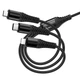 Дата кабель Hoco X123 Victory 6in1 USB/Type-C to Lightning/Type-C/MicroUSB 3A (1m) Black - изображение 5