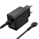 СЗУ Hoco N71 Nuevo PD30W+QC3.0 (1USB-A/1C) + кабель Type-C to Lightning Black - изображение 4