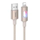 Дата-кабель Hoco U144 New USB to Lightning 2.4A (1.2m) Gold - зображення 4
