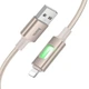 Дата-кабель Hoco U144 New USB to Lightning 2.4A (1.2m) Gold - зображення 2
