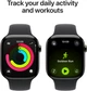 Смарт-годинник Apple Watch Series 11 GPS + Cellular 42mm Slate Titanium Case with Black Sport Band - S/M (MF8R4) - зображення 4