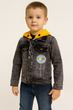 Лёгкая детская джинсовая куртка Panda Brooklyn с капюшоном, 4–10 лет,116, Серый с желтым - изображение 1