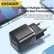 Зарядное устройство ESSAGER 20W GaN USB Type-C Быстрая зарядка QC3.0+PD3.0 для Apple iPhone, iPad, Samsung, Xiaomi Black (ES-CD31) - изображение 4