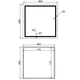 Дзеркало (MI1) 800x800 з LED-підсвічуванням Touch, з антизапотіванням, димером, рег. яскравості QTAP MIDEYA QT2078NCF808048477 - зображення 2